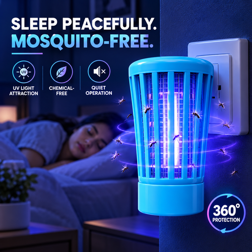 2-in-1 Electric Mosquito Killer & UV Insect Trap | Chemical-Free, Silent & Energy Efficient | Plug-in Mosquito Killer for Home, Bedroom & Office