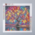 5D DIY Diamond Painting Kit – Vibrant Magic Tree Crystal Rhinestone Embroidery Full Drill Art Craft for Home Decor & Gift