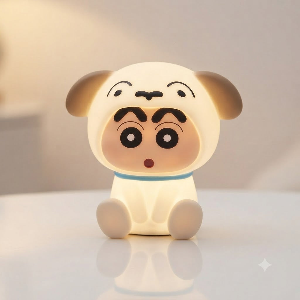 Cute Cartoon Character LED Silicone Night Light – Adorable Soft Touch Nursery Lamp & Bedside Decor for Kids